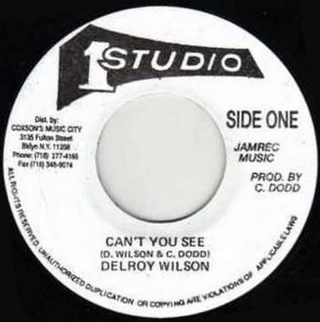 Album cover art for "Can’t You See" by Delroy Wilson