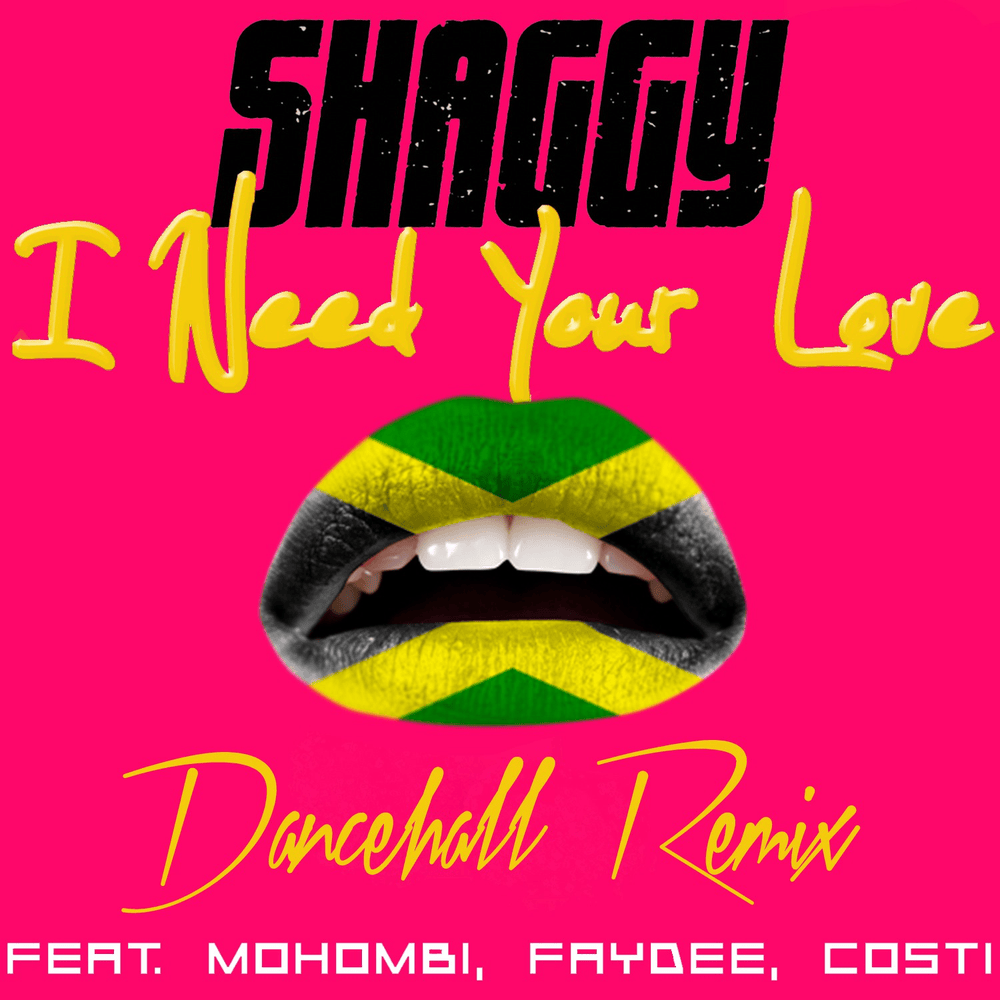 Album cover art for "I Need Your Love (Don Corleon Dancehall Remix)" by Shaggy & Mohombi & Costi (ROU) & Faydee