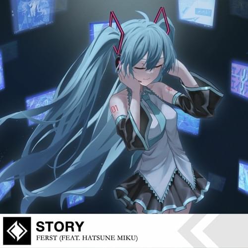Album cover art for "Story" by Ferst & 初音ミク (Hatsune Miku)