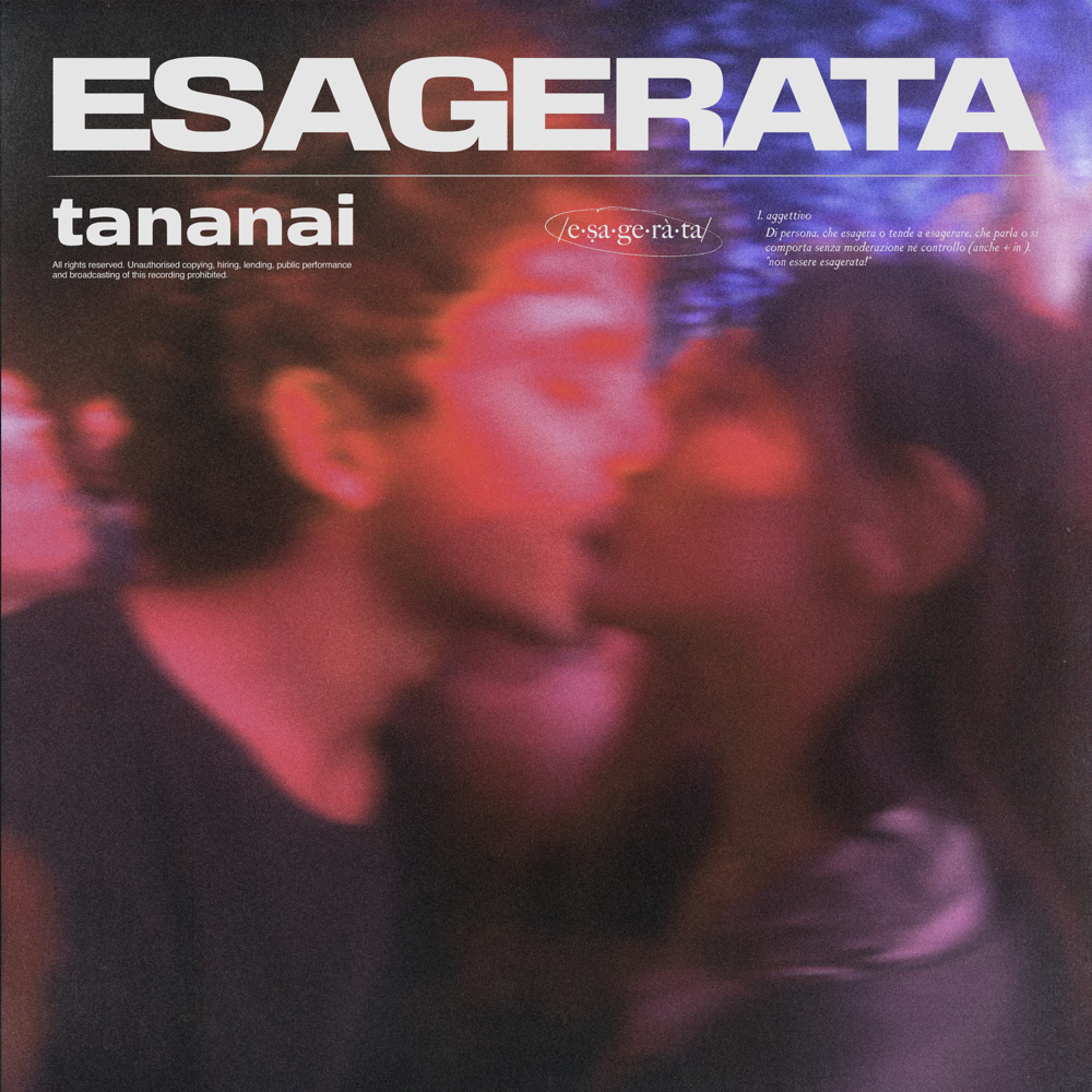 Album cover art for "ESAGERATA" by Tananai