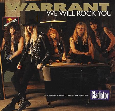 Album cover art for "We Will Rock You" by Warrant