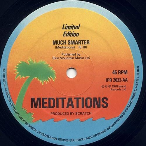 Album cover art for "Much Smarter" by The Meditations