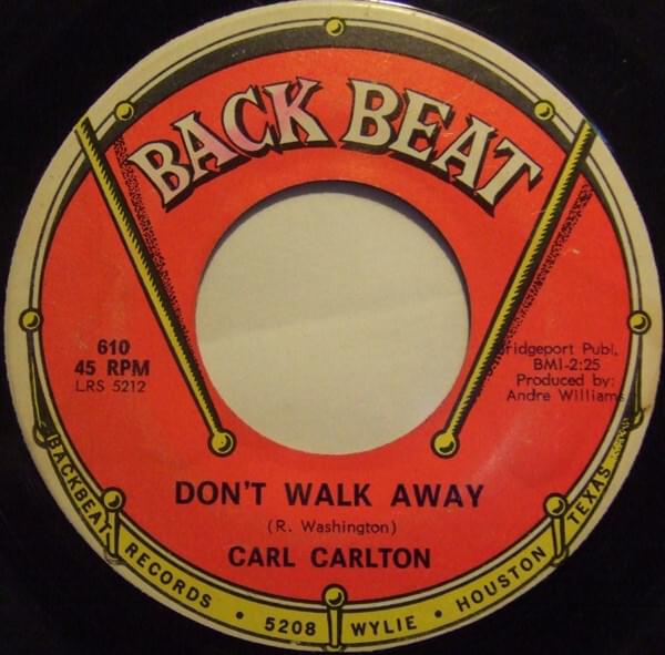 Album cover art for "Don’t Walk Away" by Carl Carlton