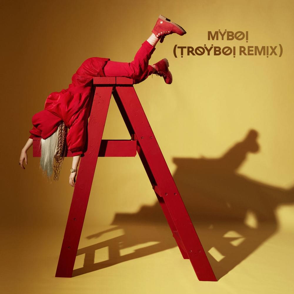 Album cover art for "MyBoi (TroyBoi Remix)" by Billie Eilish