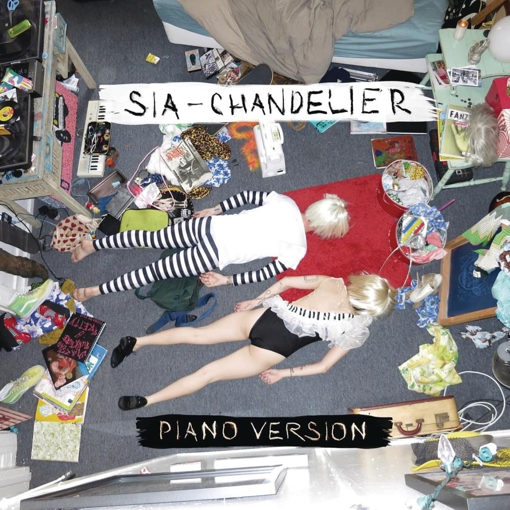 Album cover art for "Chandelier (Piano Version)" by Sia