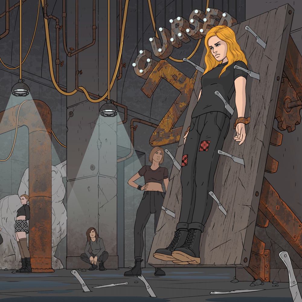 Album cover art for "CURSED" by AViVA
