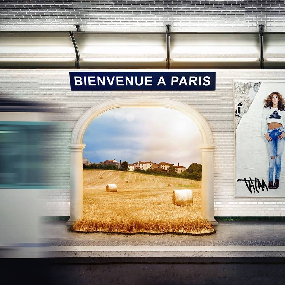Album cover art for "Bienvenue � Paris" by Vitaa