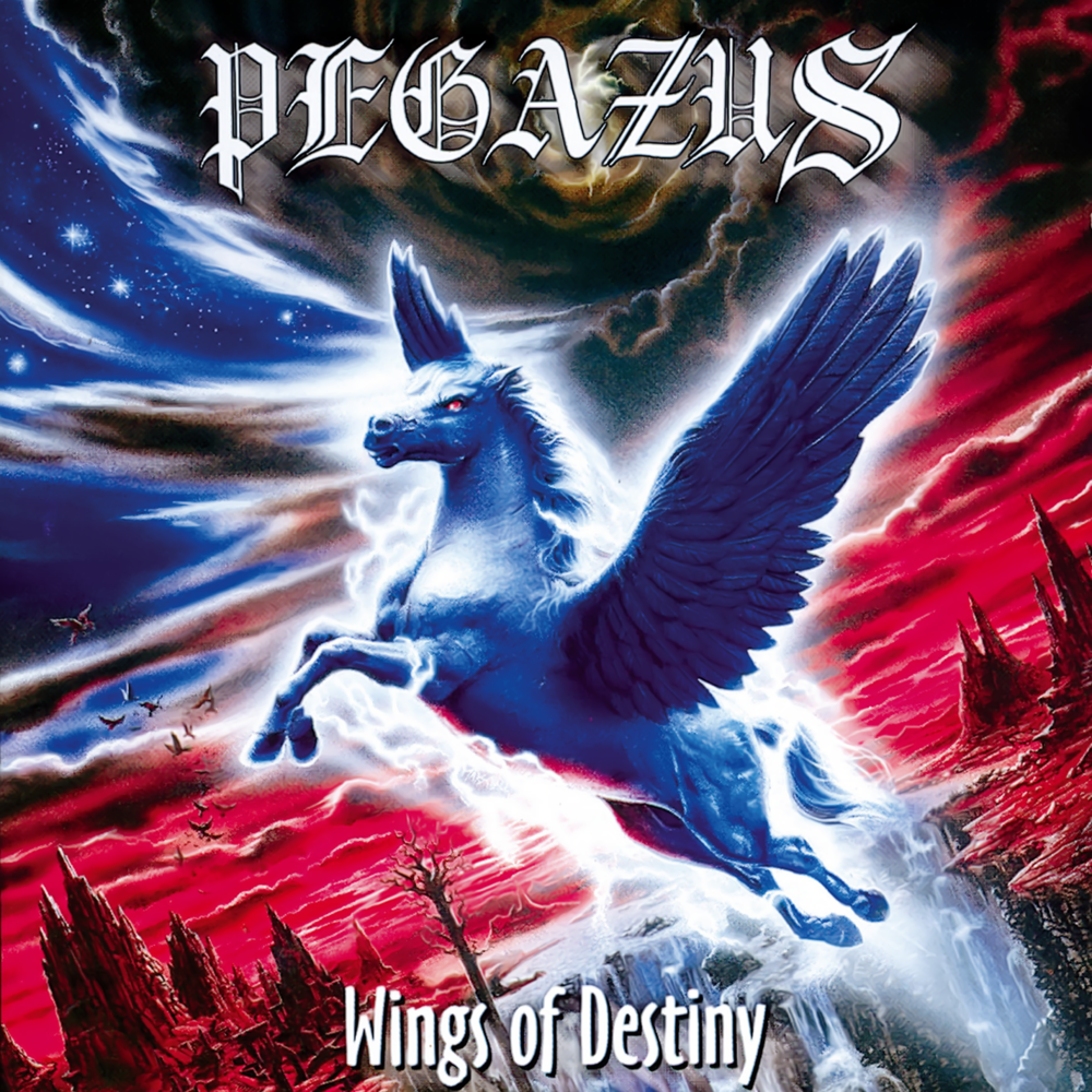 Album cover art for "Wings of Steel" by Pegazus