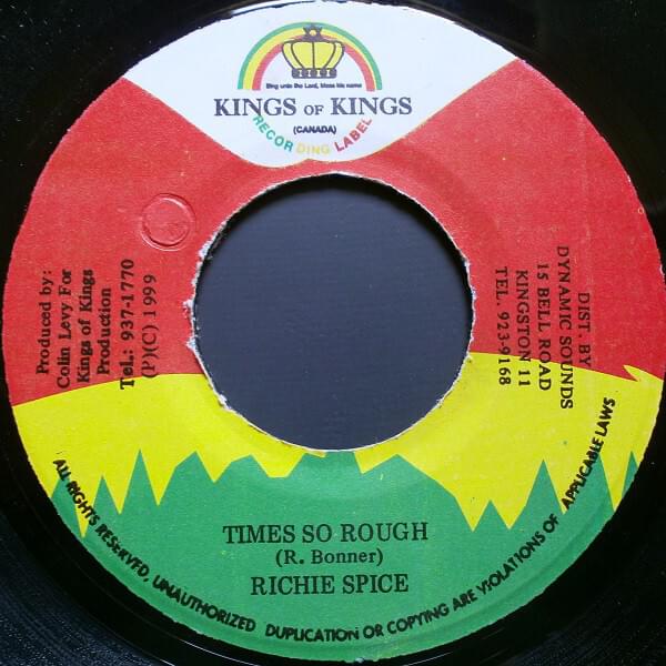 Album cover art for "Time So Rough" by Richie Spice