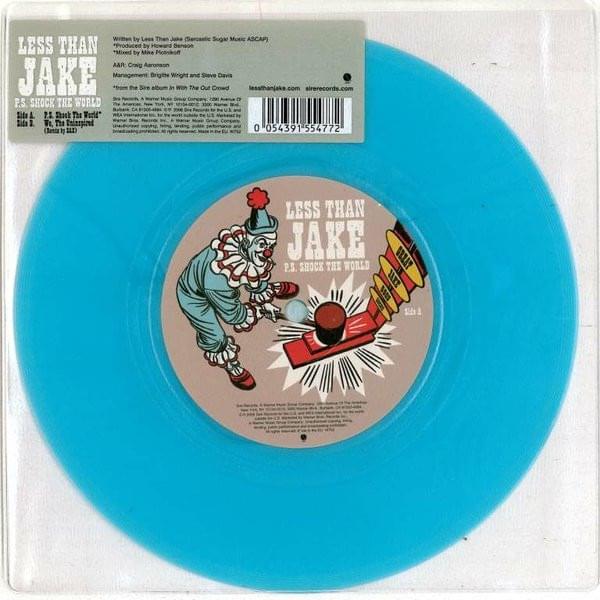 Album cover art for "P.S. Shock The World" by Less Than Jake