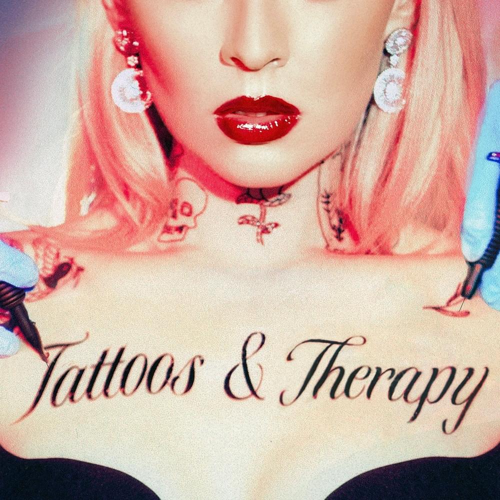 Album cover art for "Tattoos & Therapy" by Madilyn