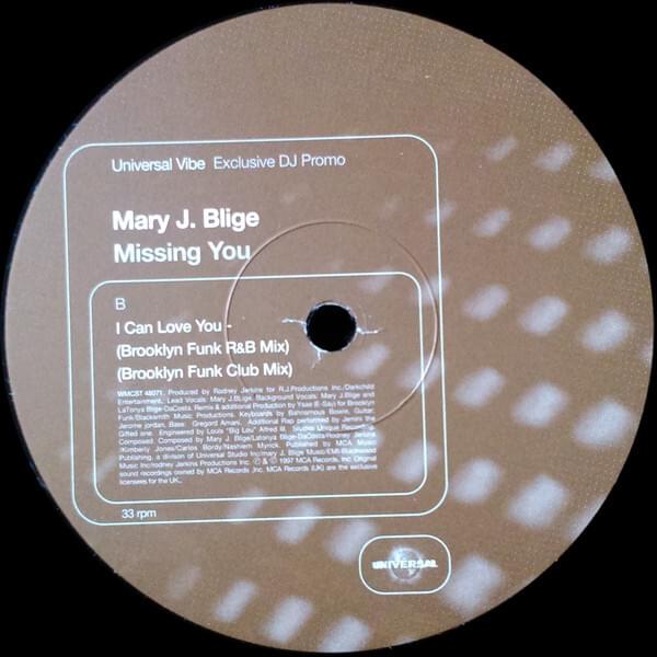 Album cover art for "I Can Love You (Brooklyn Funk R&B Remix)" by Mary J. Blige & Jemini the Gifted One
