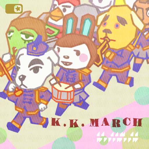Album cover art for "けけマーチ (K.K. March)" by K.K. Slider