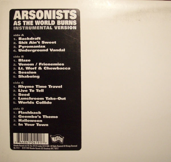 Cover image for As The World Burns (Instrumentals)