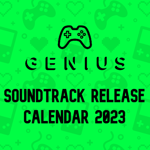 Album cover art for "July 2023 Soundtrack Release Calendar" by Game Genius