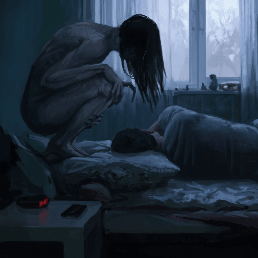 Album cover art for "kuszenie deszczowej nocy" by Kartky