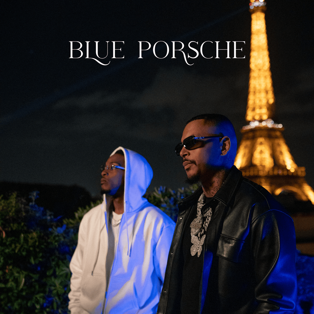 Album cover art for "Blue Porsche" by Luciano