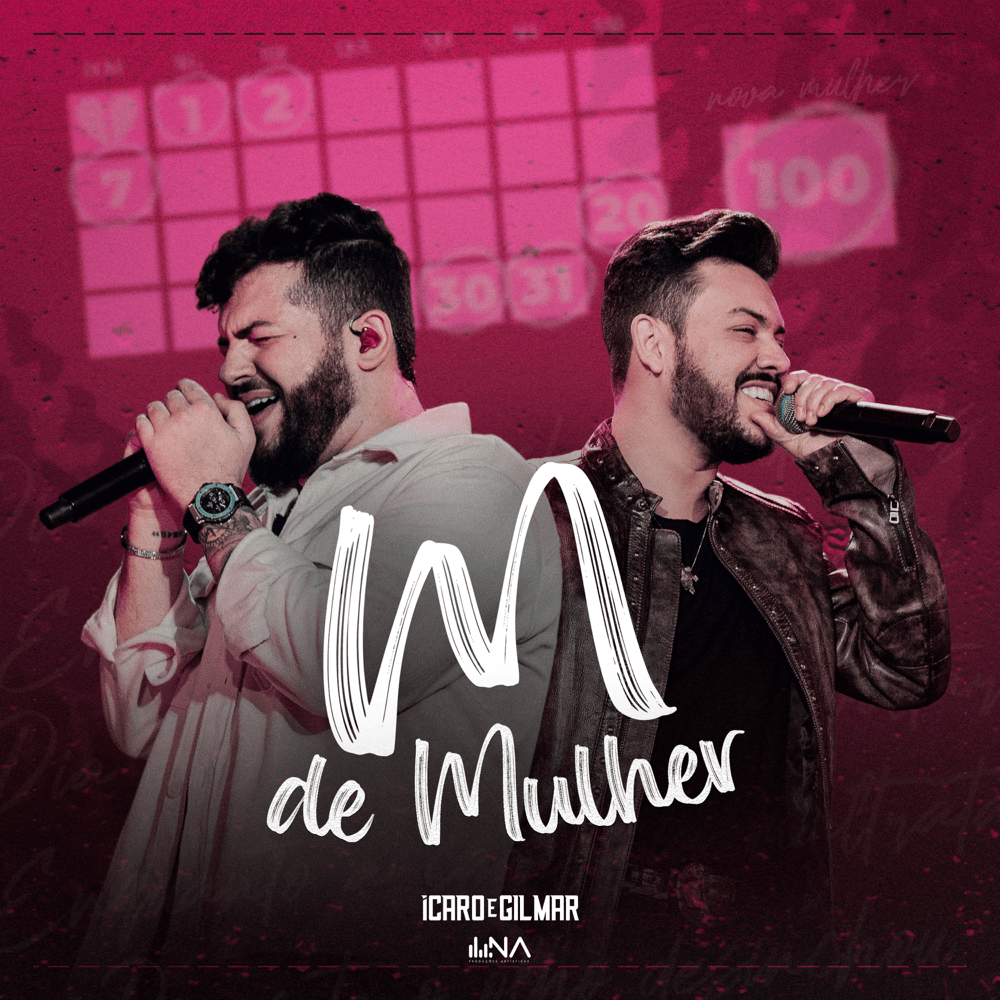 Album cover art for "M de Mulher (Ao Vivo)" by Ícaro e Gilmar