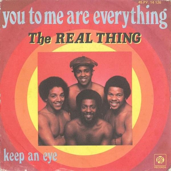 Album cover art for "You to Me Are Everything" by The Real Thing