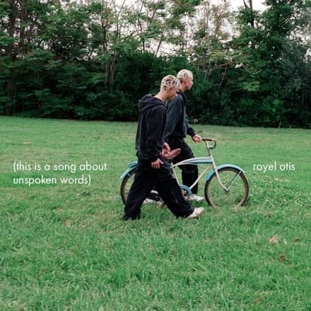 Album cover art for "say something" by Royel Otis