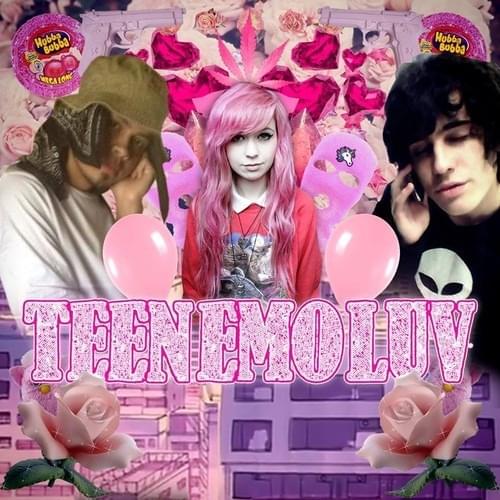 Album cover art for "TEEN EMO LUV" by 90s bambino