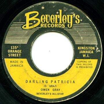 Album cover art for "Darling Patricia" by Owen Gray