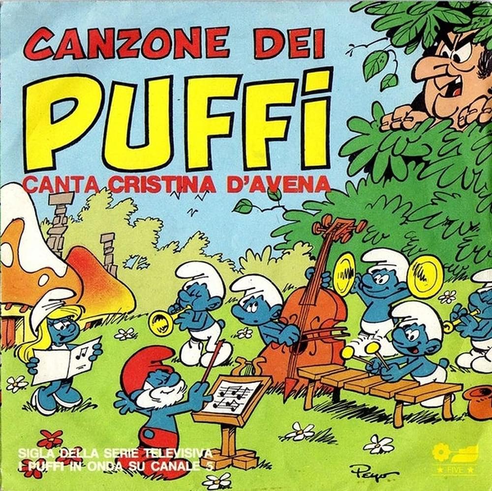 Album cover art for "Canzone dei Puffi" by Cristina D’Avena