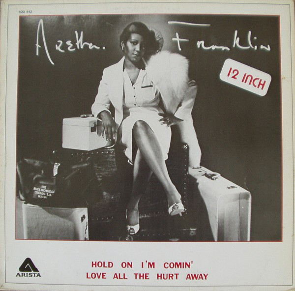 Album cover art for "Hold On! I’m Comin’" by Aretha Franklin