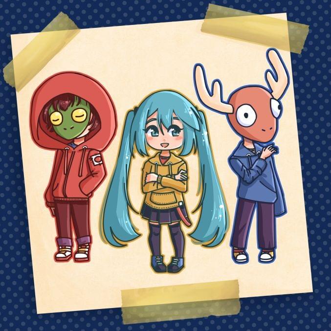 Album cover art for "Thousand Little Voices" by Vault Kid & 初音ミク (Hatsune Miku)
