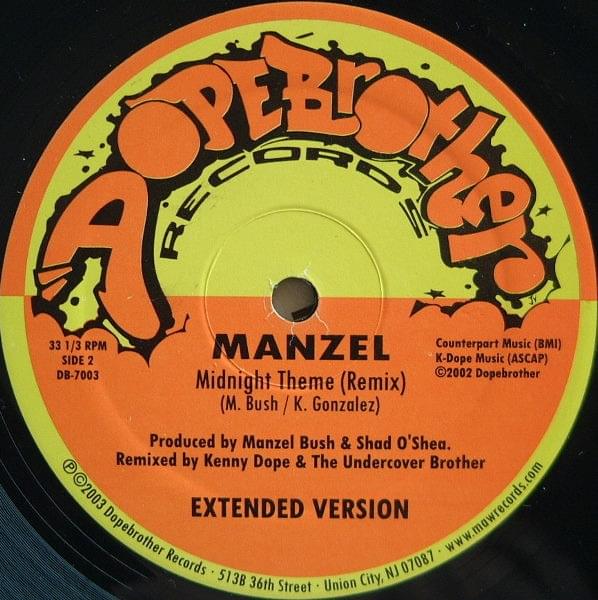Album cover art for "Midnight Theme (Dopebrother 12 Inch Remix)" by Manzel