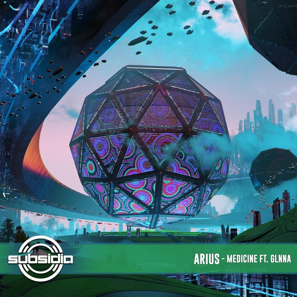 Album cover art for "Medicine" by ARIUS & GLNNA