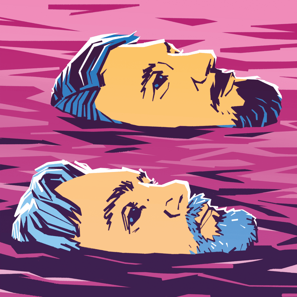 Album cover art for "Gleisbett" by Juse Ju & Nikita Gorbunov