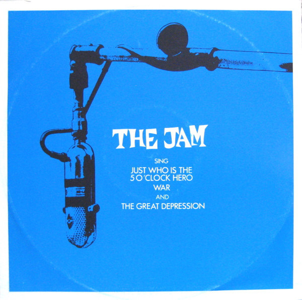 Album cover art for "Just Who Is the 5 O’Clock Hero?" by ​The Jam