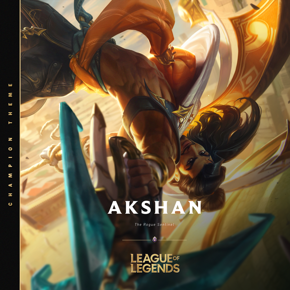 Album cover art for "Akshan, The Rogue Sentinel" by League of Legends