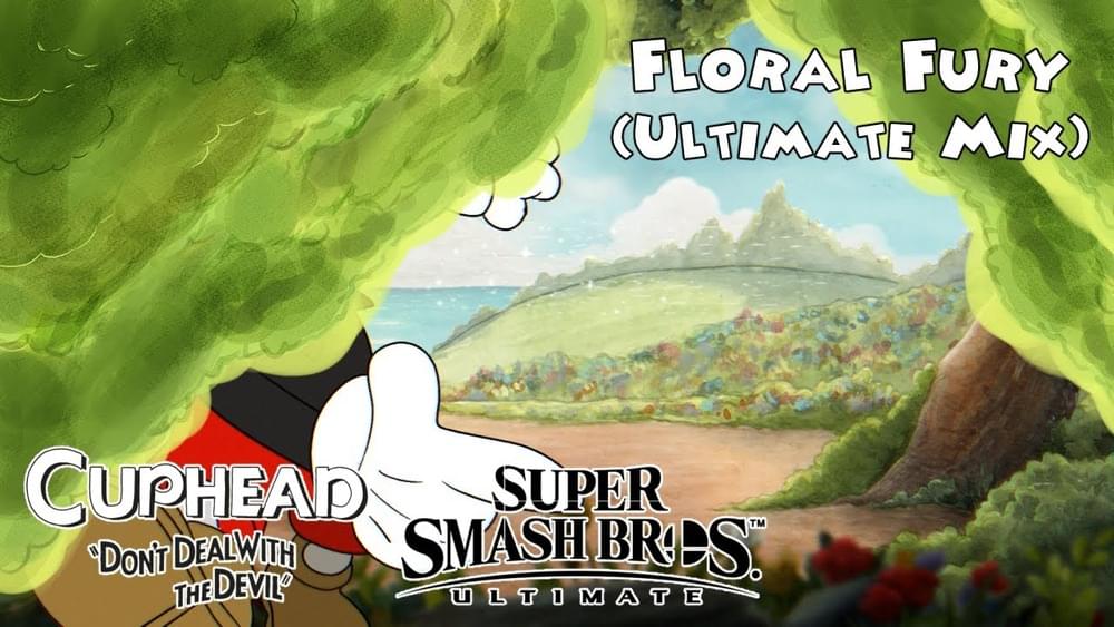 Album cover art for "Floral Fury (ULTIMATE MIX) - Cuphead/Super Smash Bros. Ultimate Cover" by Juno Songs
