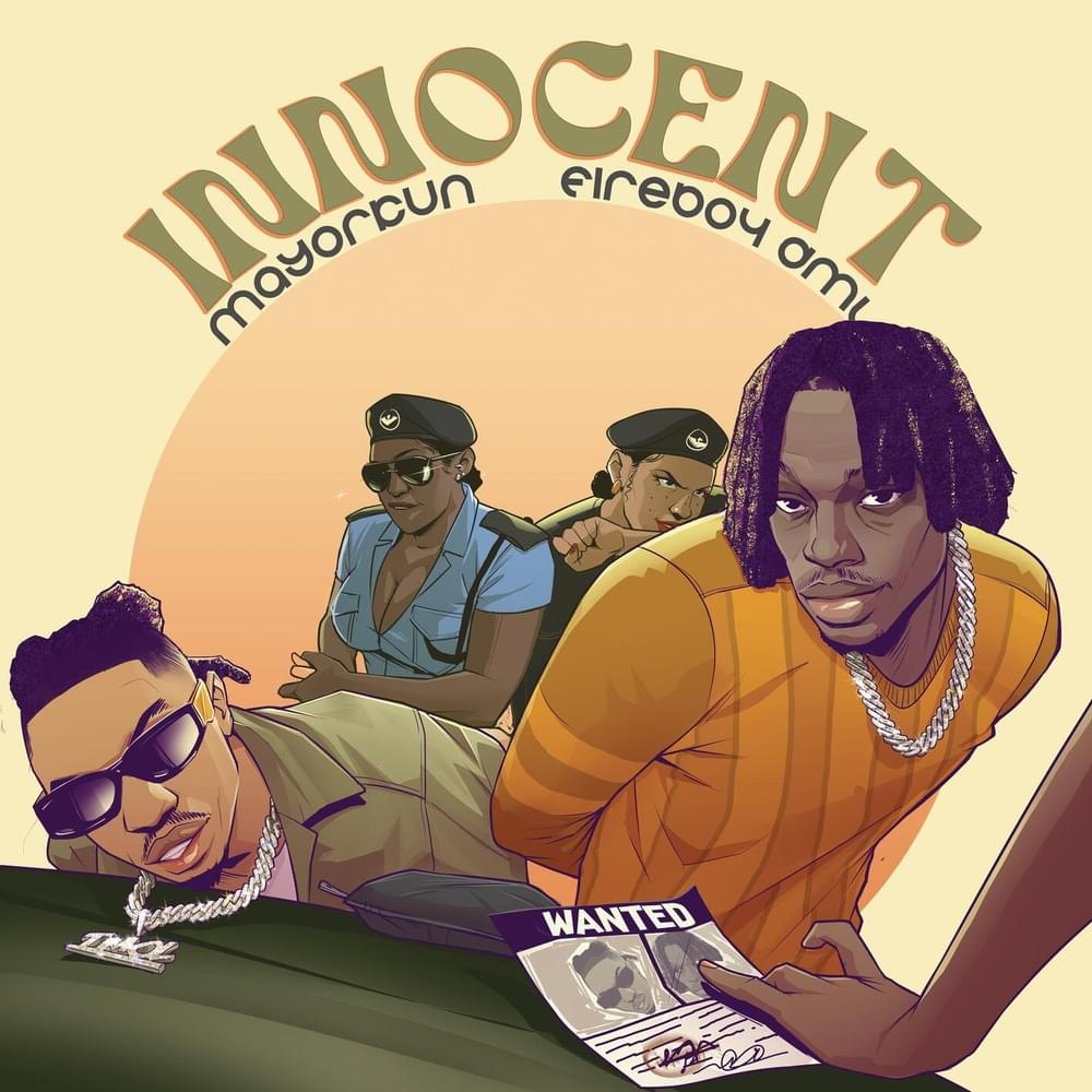 Album cover art for "Innocent" by Mayorkun & Fireboy DML