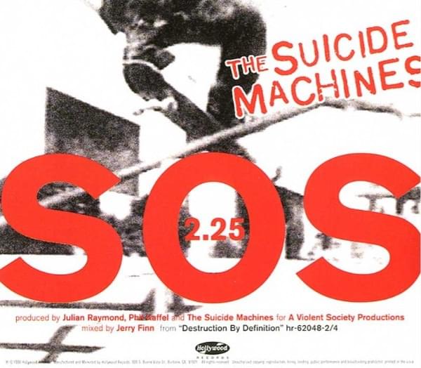 Album cover art for "S.O.S." by The Suicide Machines