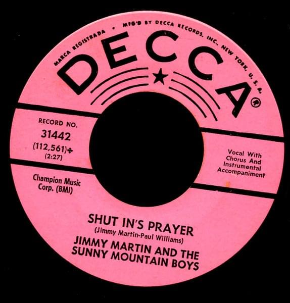 Album cover art for "Shut-In’s Prayer" by Jimmy Martin