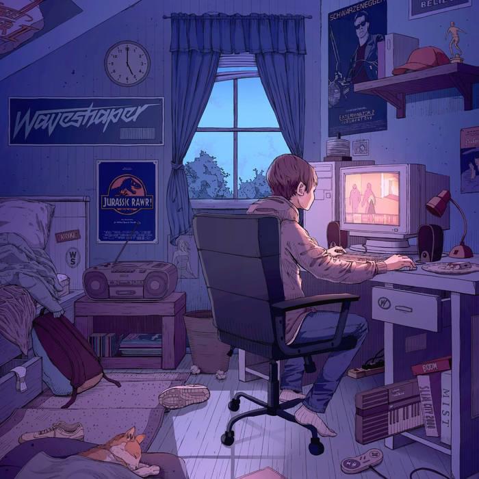 Album cover art for "CRT Days" by Waveshaper