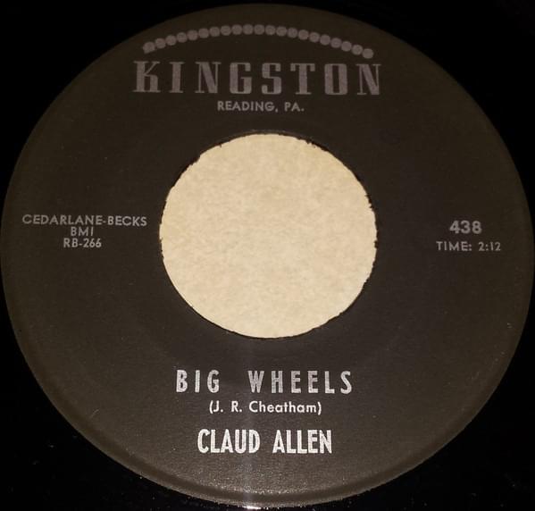 Album cover art for "Big Wheels" by Claud Allen