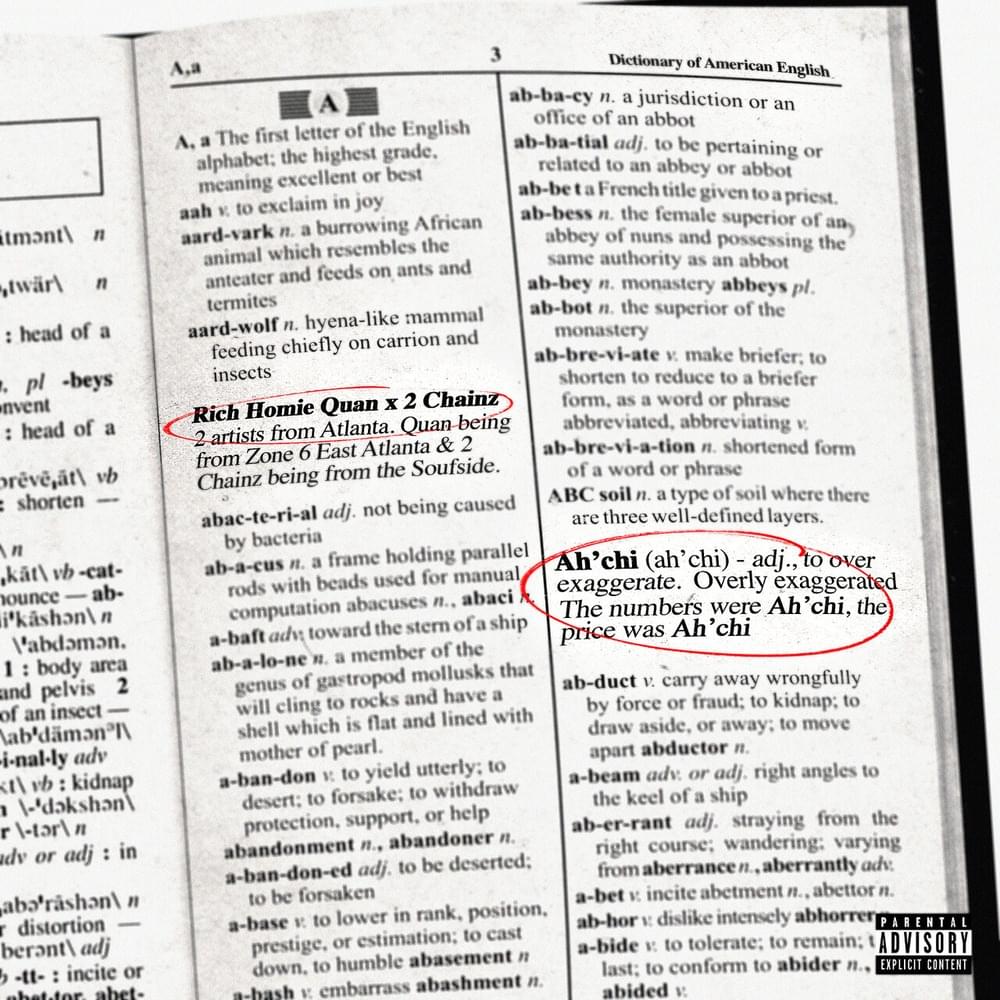 Album cover art for "Ah’Chi" by Rich Homie Quan & 2 Chainz