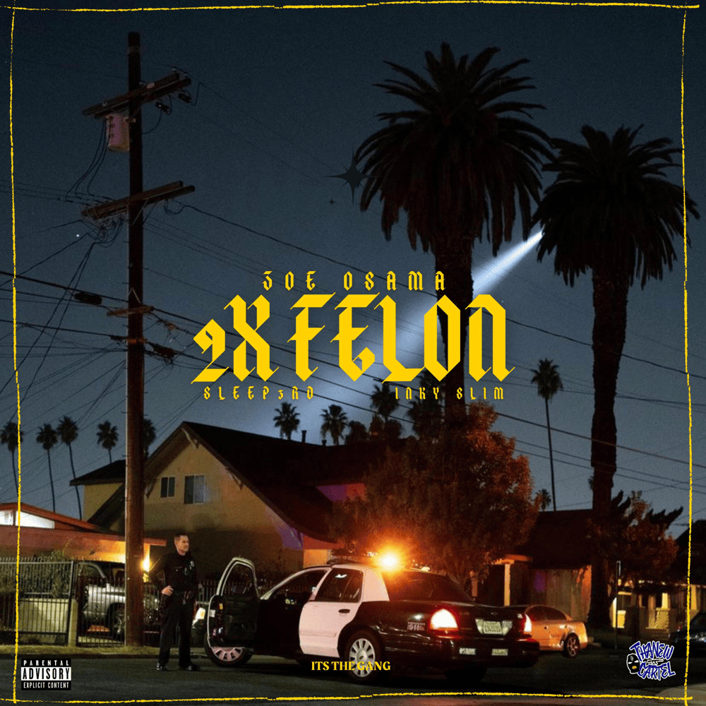 Album cover art for "2X Felon" by Zoe Osama
