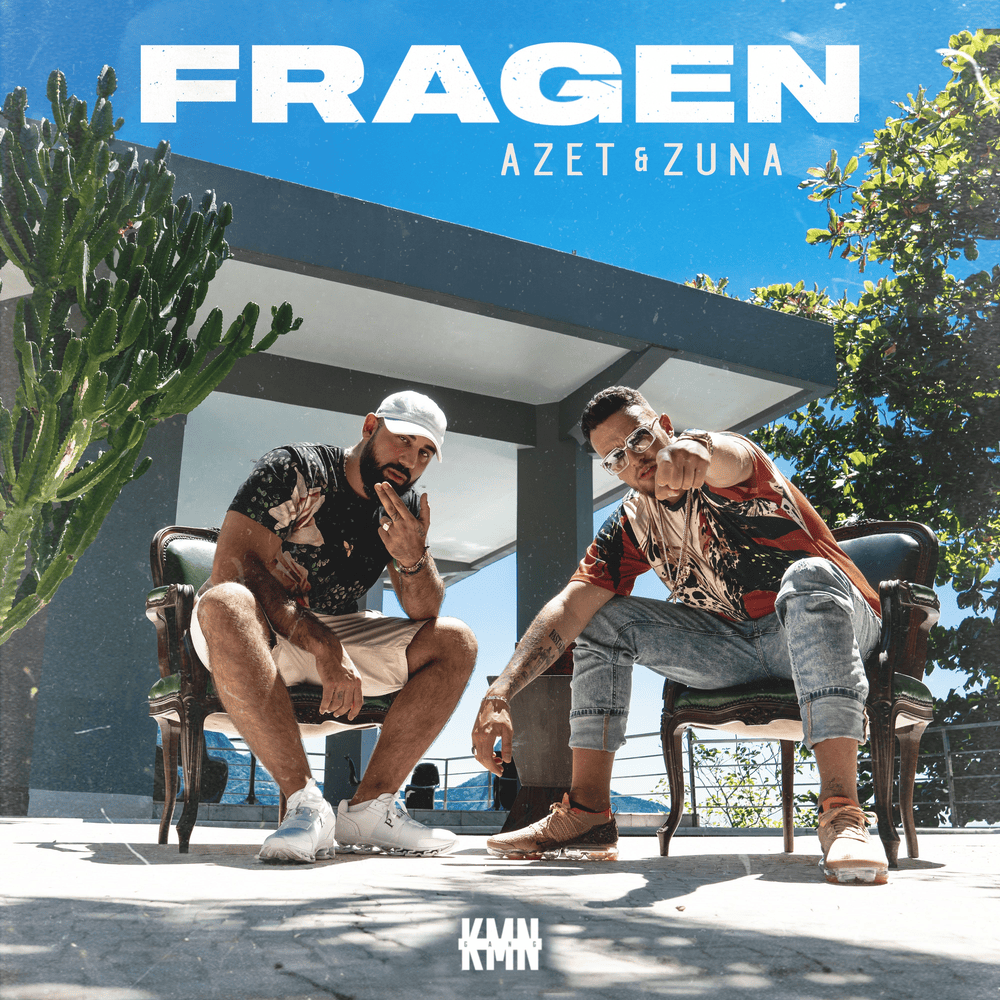 Album cover art for "Fragen" by Azet