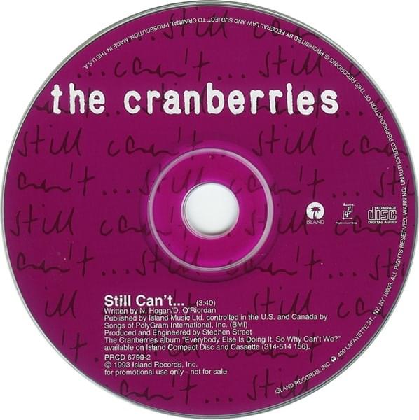Album cover art for "Still Can’t..." by The Cranberries