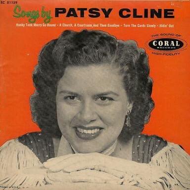 Album cover art for "Hidin’ Out" by Patsy Cline