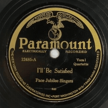 Album cover art for "I’ll Be Satisfied" by Pace Jubilee Singers