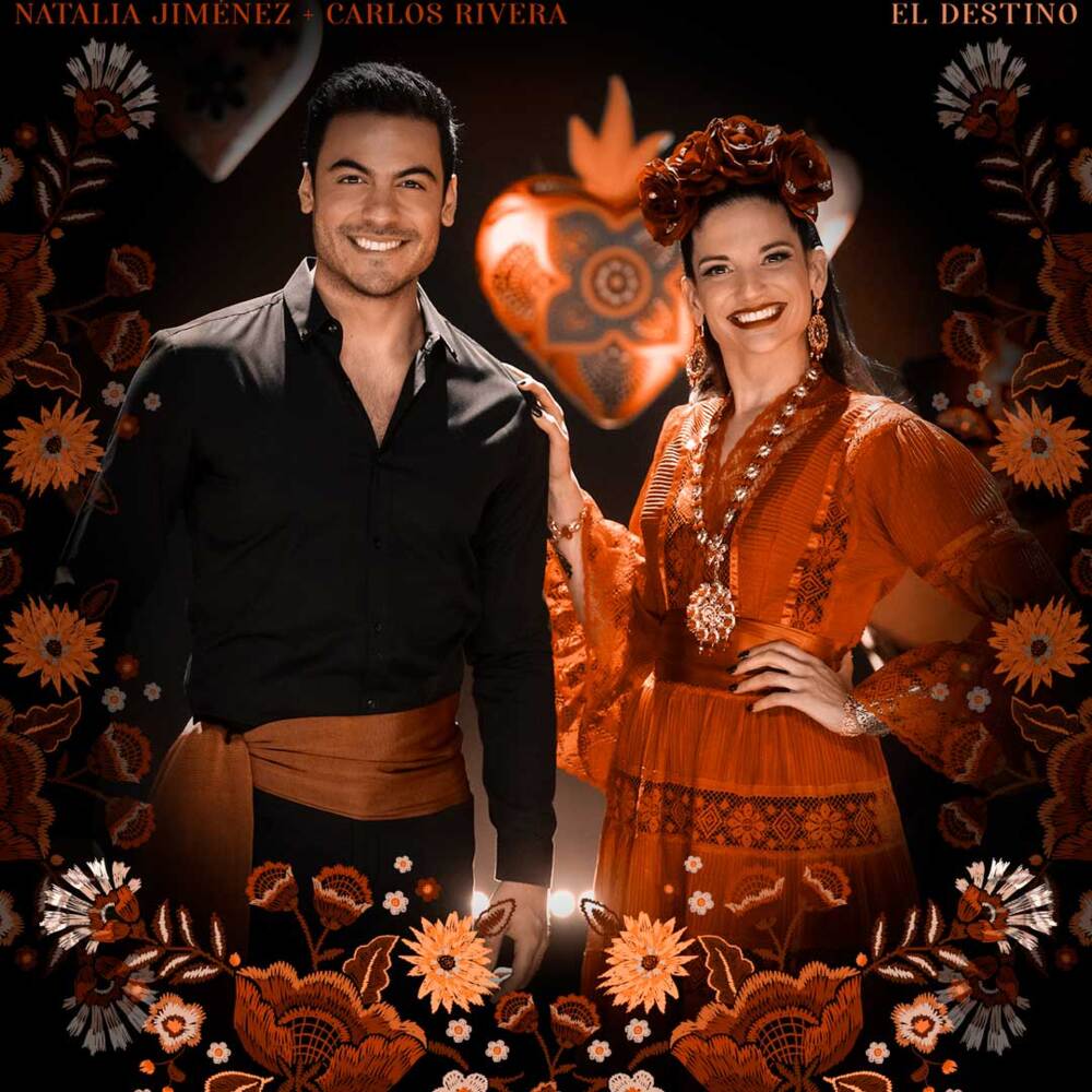 Album cover art for "El Destino" by Natalia Jiménez & Carlos Rivera