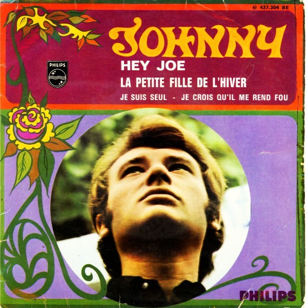 Album cover art for "Je Suis Seul" by Johnny Hallyday