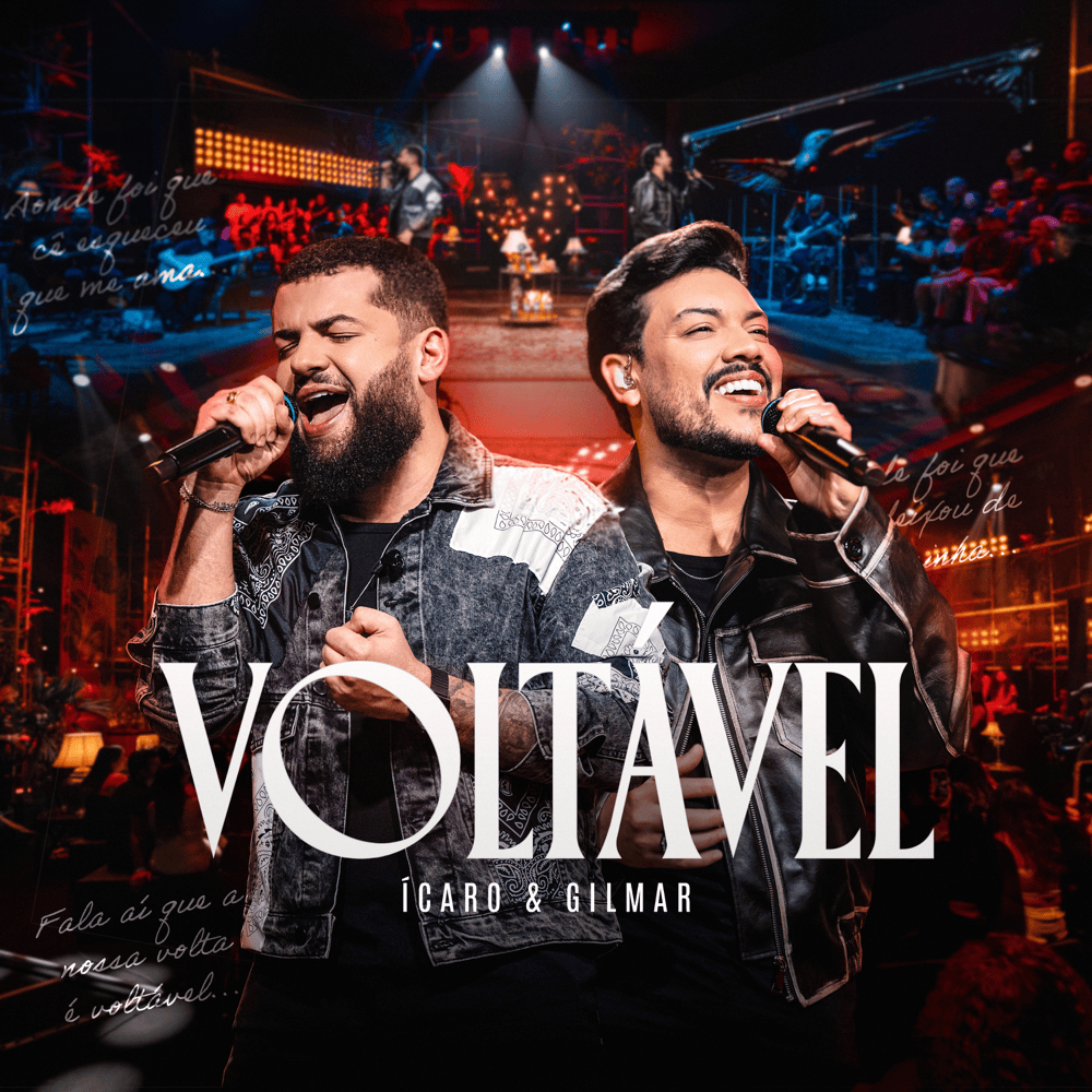 Album cover art for "Voltável (Ao Vivo)" by Ícaro e Gilmar