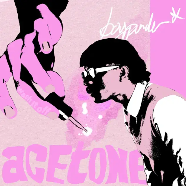 Album cover art for "Acetone" by Boyponder & JIN!WA & Thomyx